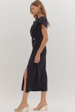Shaped in Stillness Midi Dress