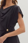Shaped in Stillness Midi Dress