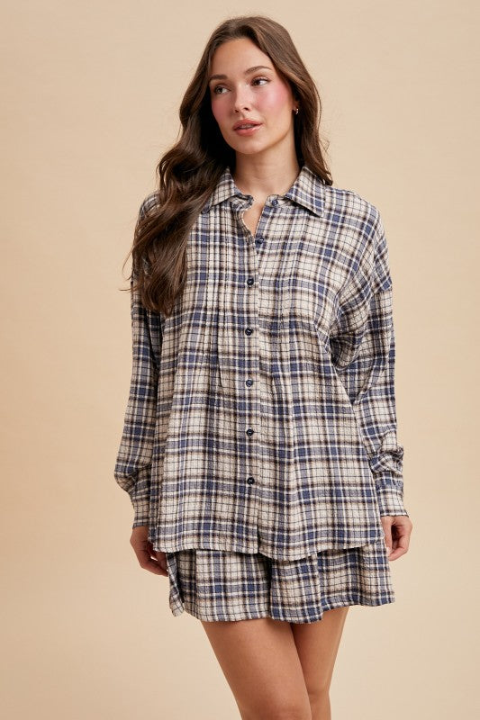 Praise and Plaid Flannel Top