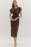 Shaped in Stillness Midi Dress