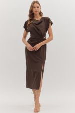 Shaped in Stillness Midi Dress