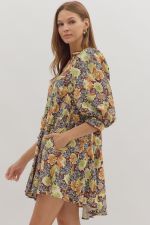 Botanica Rose 3/4 Sleeve Dress