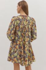 Botanica Rose 3/4 Sleeve Dress