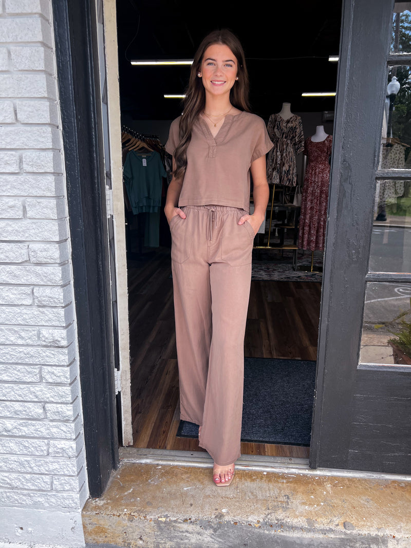 High Waist Wide Leg Pants