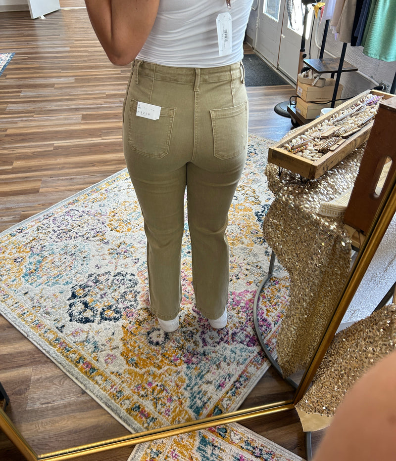 Sophia's Sand Straight Pants