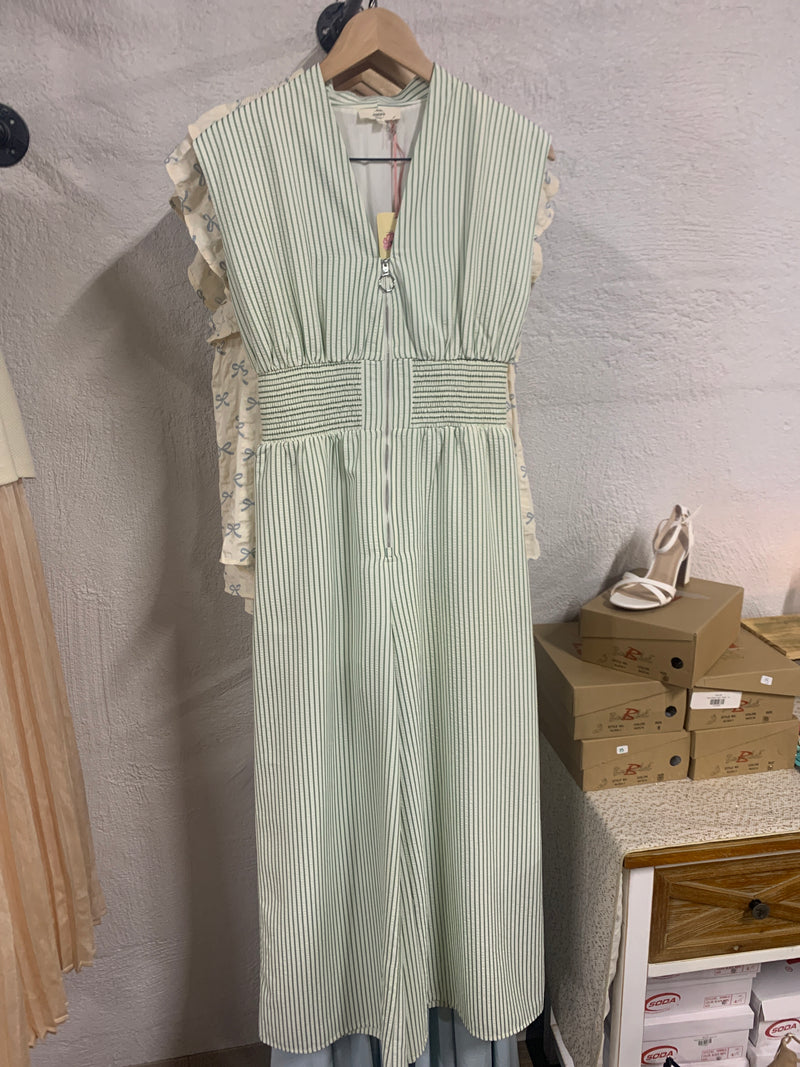 Juliette's Pinstipe Jumpsuit