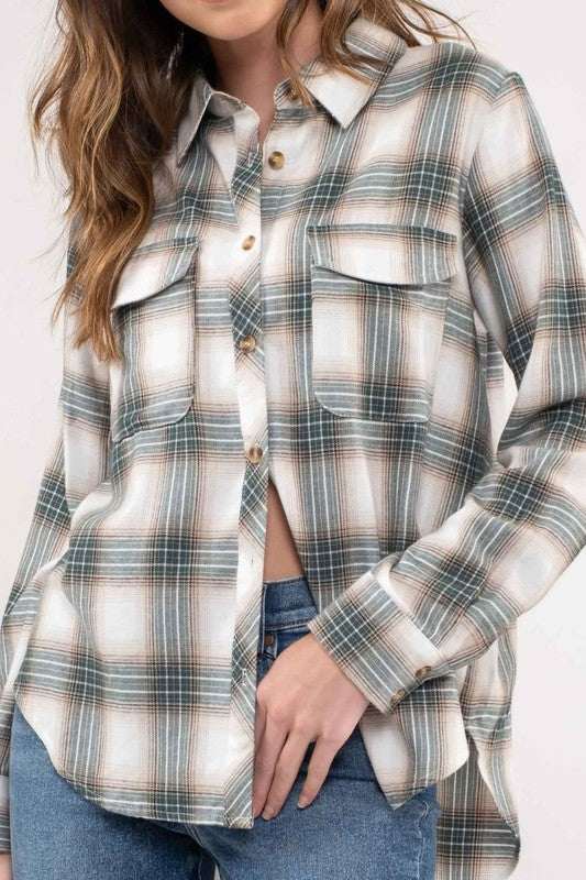 Lightweight Flannel Button Up