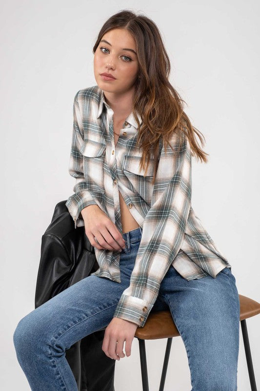 Lightweight Flannel Button Up