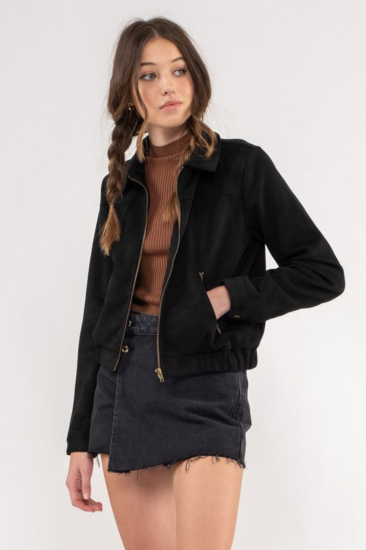 Ready to Go Suede Jacket