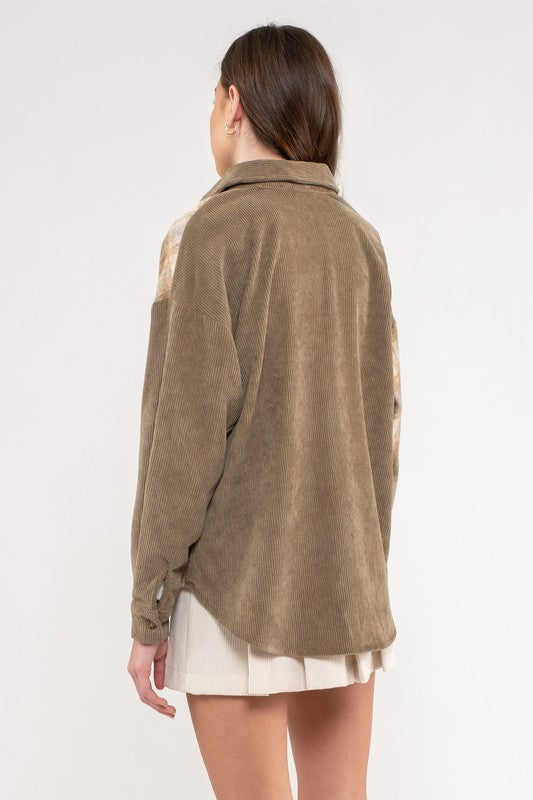 Lightweight Colorblock Shacket