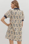 Joy's Floral Embroidered Mini Dress