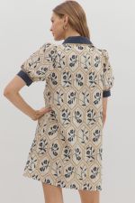 Joy's Floral Embroidered Mini Dress