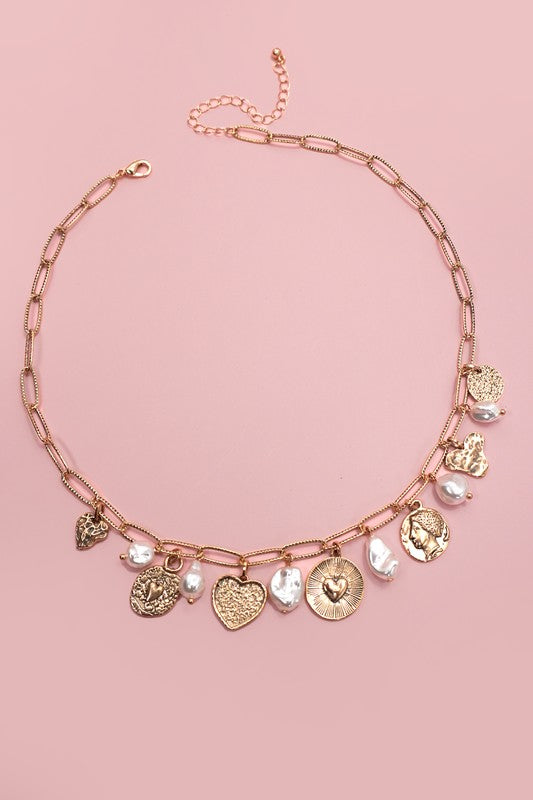 Coin-Charmed Necklace