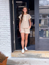 Heather's Elastic Waist Knit Mini Shorts