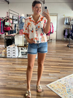 Floral and Fruit Button Shirt