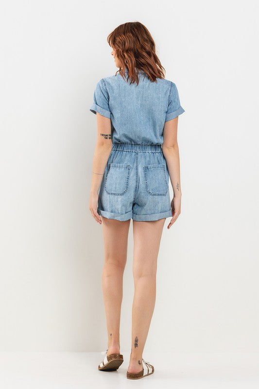 Concert Ready Denim Romper
