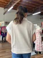 Court's Contrast Trim Polo Top