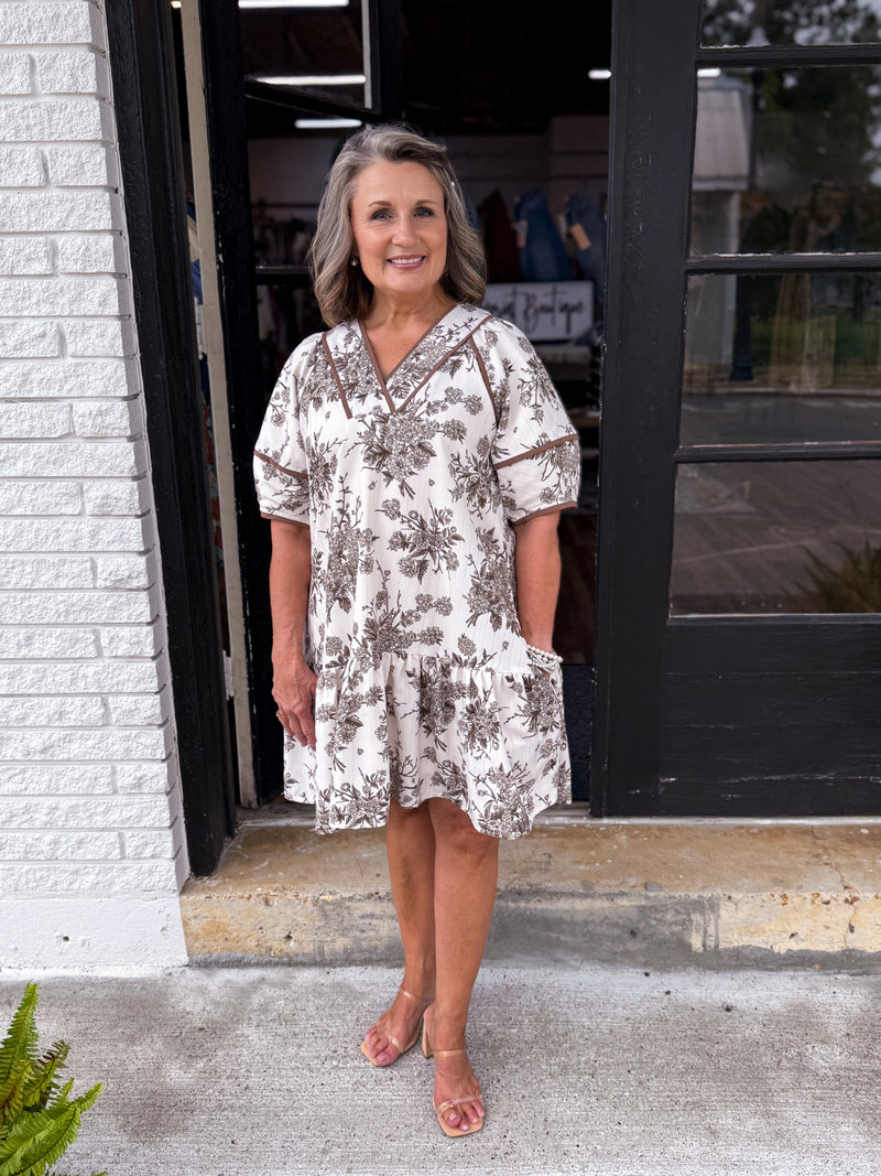 Love You True Floral Mini Dress