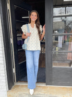 Betsey's Bow Patterned Blouse