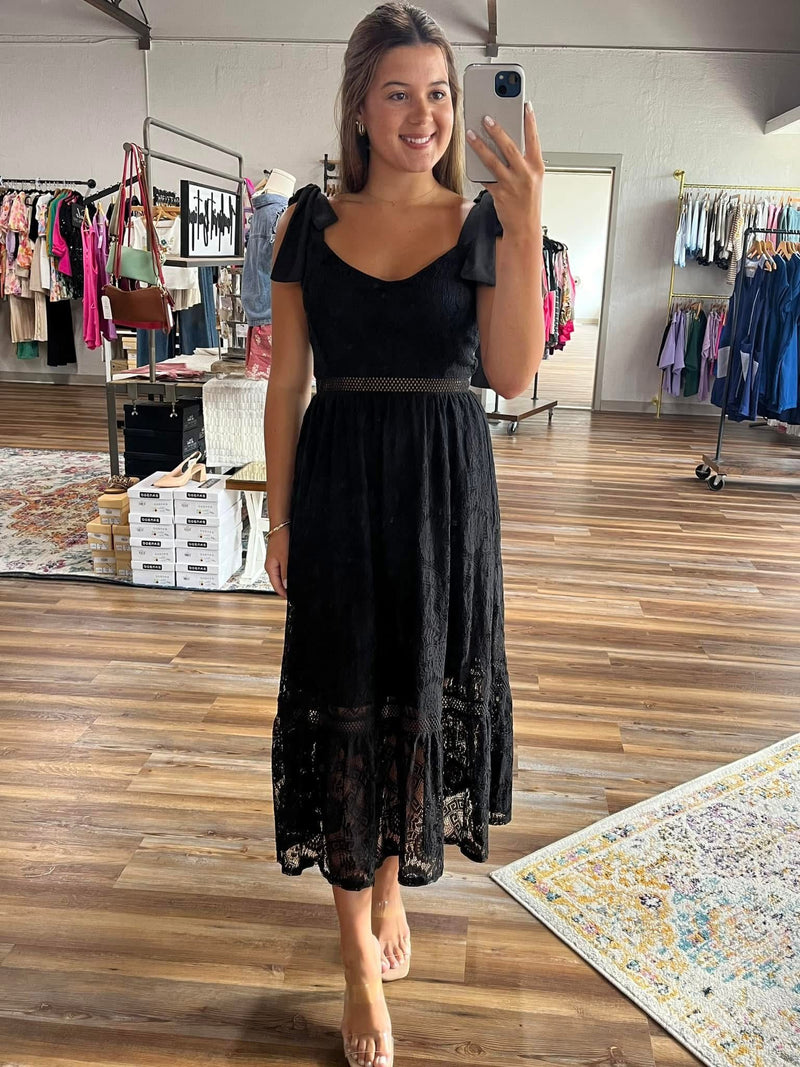 As You Please Lace Maxi Dress