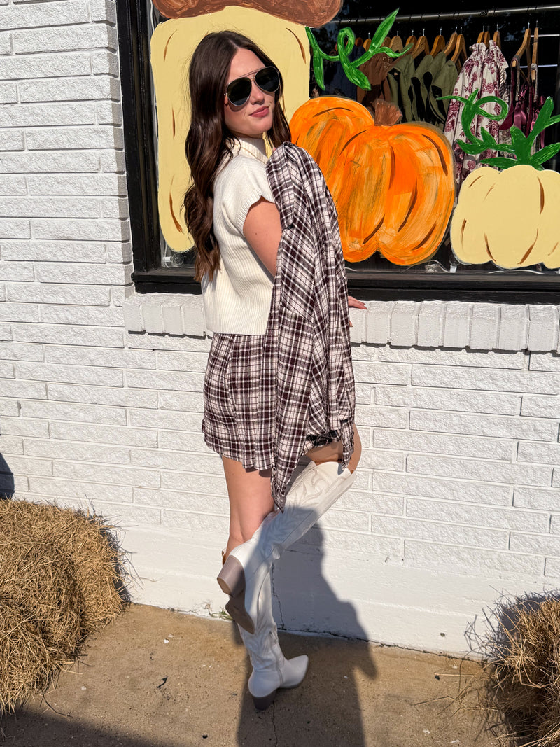 Praise and Plaid Flannel Top