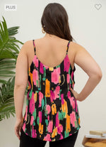 Multi Color Painted Tank Top