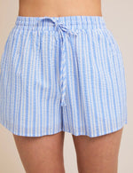 Santorini Blue Stripe Shorts
