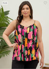 Multi Color Painted Tank Top