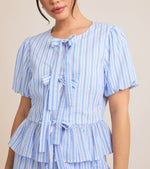 Santorini Front Tie Blouse