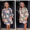 Pretty Please Floral Tie Sleeve Dress
