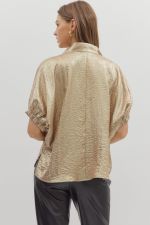 Beyond the City Metallic Blouse