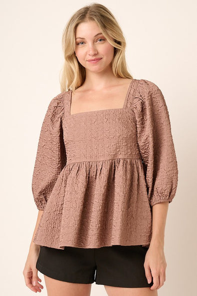 My Only Reason Jacquard Blouse