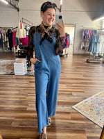 Chambray Enzyme Washed Jumpsuit