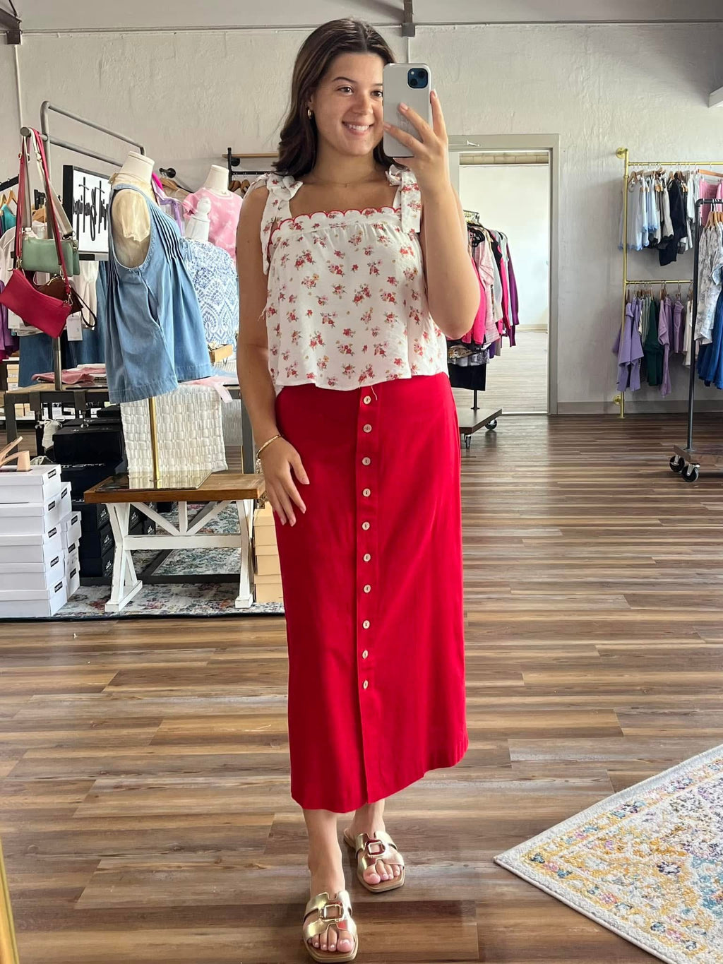Speak Your Truth Midi Skirt