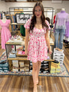 Floral Puff Sleeve Mini Dress