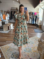 Glow Within Botanical Midi Dress