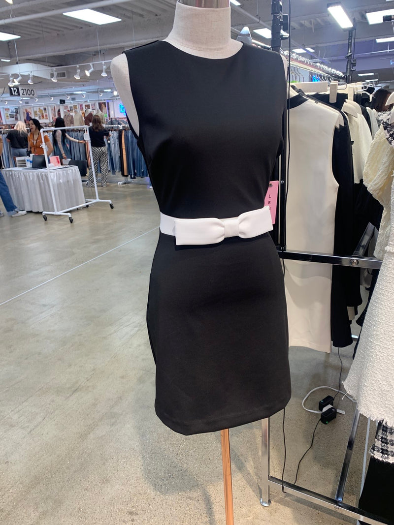 Classic Lady W/ Bow Detail Mini Dress