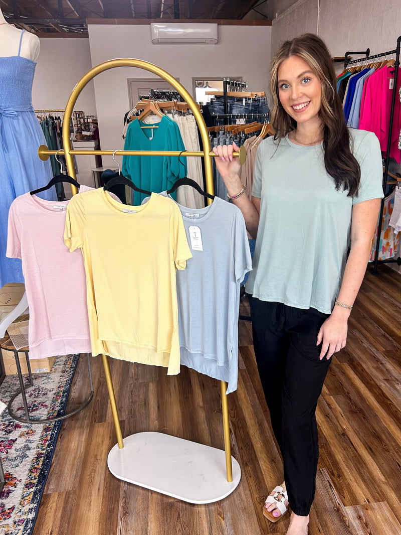 Relaxed Fit Round Neck Tee