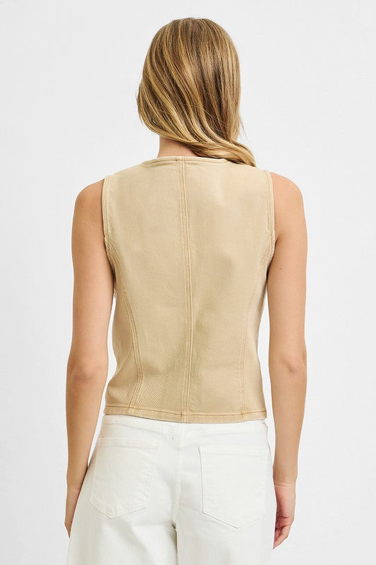 Spiced Latte Tan Vest