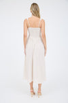 Sami's Striped Corset Detail Midi Dress