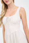 Sami's Striped Corset Detail Midi Dress