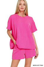 Corded Rib Short Set