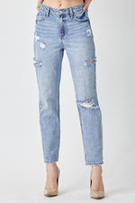 High Rise Barrel Risen Denim