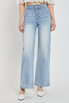 Ezra's High Rise Wide Leg Button Up Denim