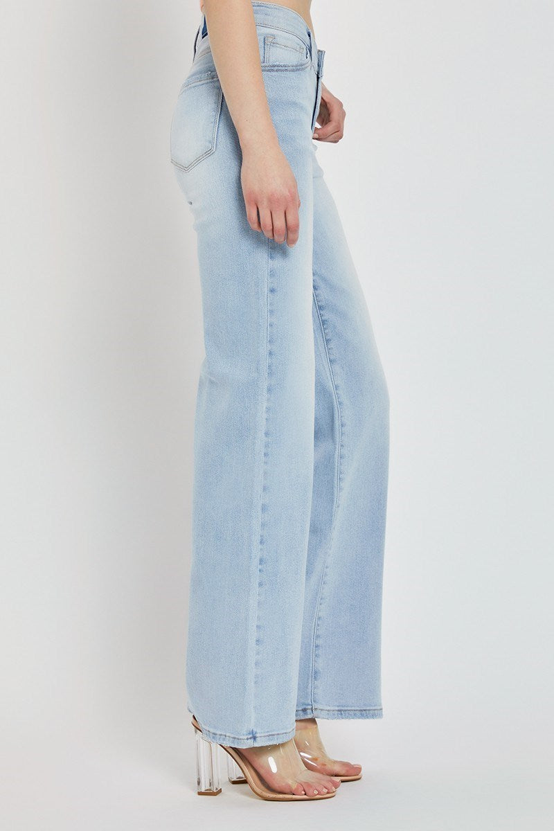 Levi's Mid Rise Wide Leg Dipped Waist Denim