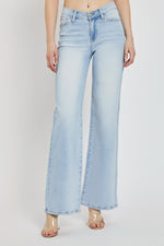 Levi's Mid Rise Wide Leg Dipped Waist Denim