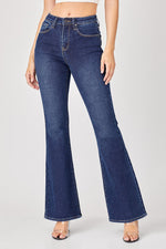 Curvy High Rise Basic Flare Denim