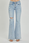 Julian's Mid Rise Button Down Flare Denim