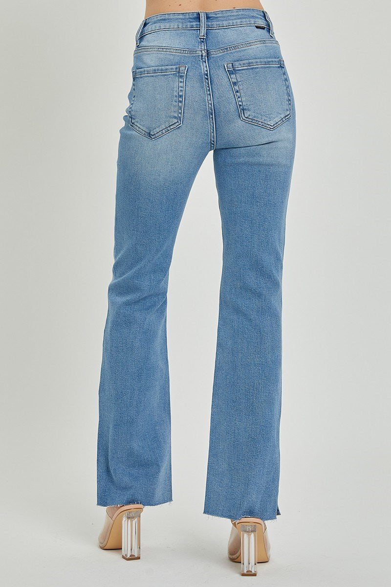 Jenny's High Rise Raw Hem Jeans