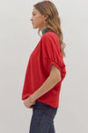 Christmas Plaid Blouse